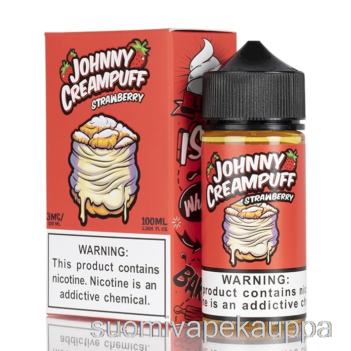 Vape Box Mansikka - Johnny Creampuff - 100ml 6mg